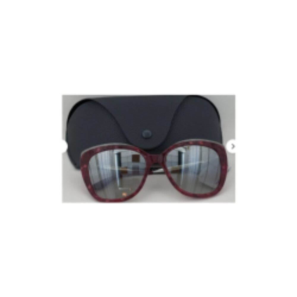 DOLCE & GABBANA GROS GRAIN 4332 Gunmetal Red Pearl Mirrored Sunglasses
